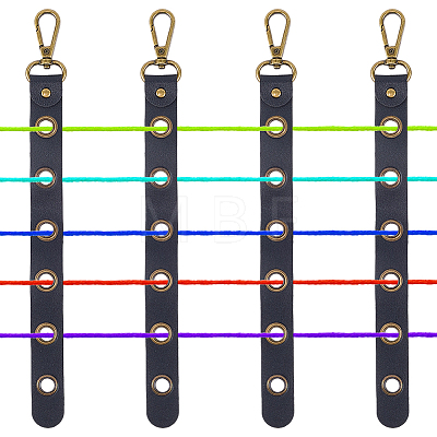 4Pcs Alloy Leather Threader AJEW-CL0005-55B-1