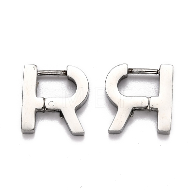 304 Stainless Steel Huggie Hoop Earrings STAS-H156-13P-1