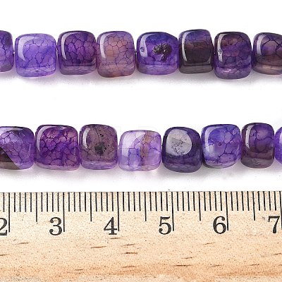 Natural Dragon Veins Agate Beads Strands G-G177-E21-01-1