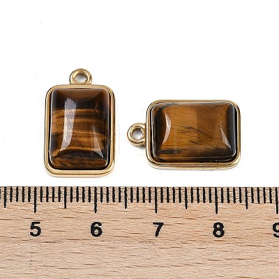 Natural Tiger Eye Pendants STAS-K291-04G-04-1