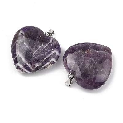 Natural Banded Amethyst Pendants GG-K002-12A-24-1