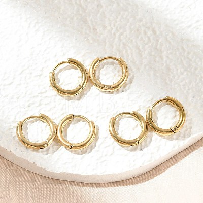 Ion Plating(IP) 304 Stainless Steel Hoop Earrings X-EJEW-P177-G-06-1