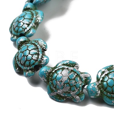 Synthetic Turquoise Dyed Beads Strands G-P507-05N-1