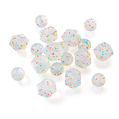 20Pcs 2 Styles Silicone Beads SIL-TA0001-23-1