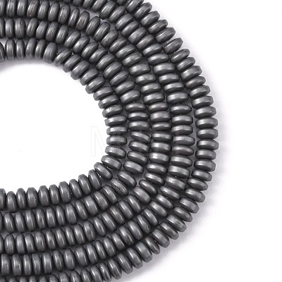Matte Style Electroplate Non-magnetic Synthetic Hematite Beads Strands G-M007-77-1