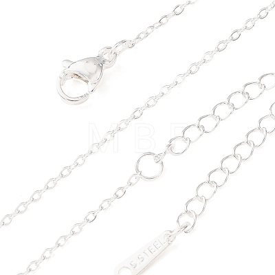 1.5MM 304 Stainless Steel Cable Chain Necklaces SA-CBA4160-21S-1