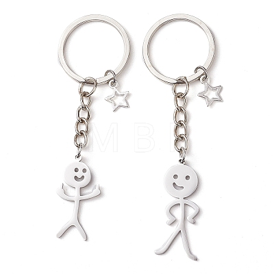 Alloy & Stainless Steel Keychain KEYC-JKC00901-1