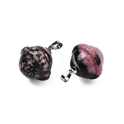 Natural Rhodonite Pendants PORC-T132-053J-1