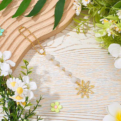 1Pc Alloy Sun Car Pendant Decorations HJEW-CN0001-46-1