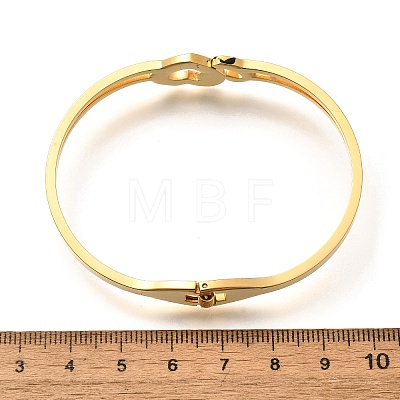 304 Stainless Steel Hinged Bangles for Women BJEW-F474-37G-01-1