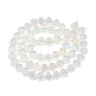 Transparent Electroplate Glass Beads Strands EGLA-N006-080-A01-1