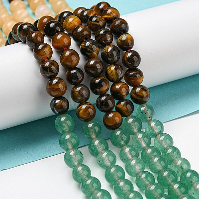Chakra Natural Mixed Gemstone Beads Strands G-NH0002-E01-01-1