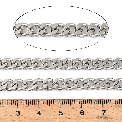 Titanium Steel Curb Chains CHS-G040-02P-1