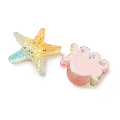 Transparent Resin Cabochons CRES-L050-02B-1