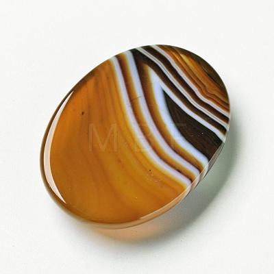 Natural Striped Agate/Banded Agate Cabochons G-F296-02-30x40mm-1