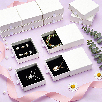 Paper Jewelry Drawer Boxes CON-WH0085-203B-1