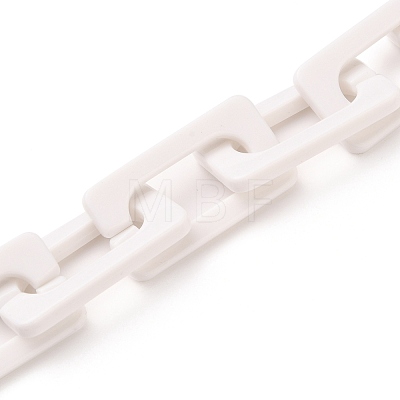 Handmade Opaque Acrylic Cross Chains AJEW-JB00766-05-1
