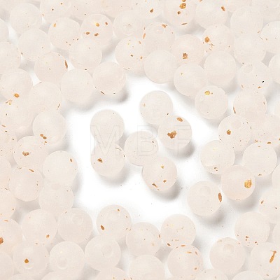 Frosted Transparent Acrylic Beads OACR-F013-13-1