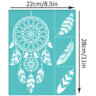 Self-Adhesive Silk Screen Printing Stencil DIY-WH0338-301-1