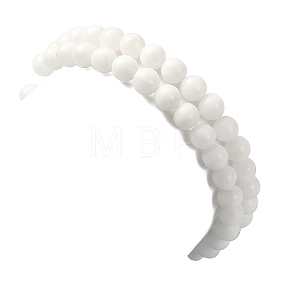 Natural Malaysia Jade Round Beaded Bracelets Sets BJEW-JB09541-1