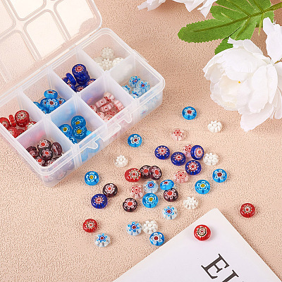 Craftdady Handmade Millefiori Glass Beads LK-CD0001-002-1