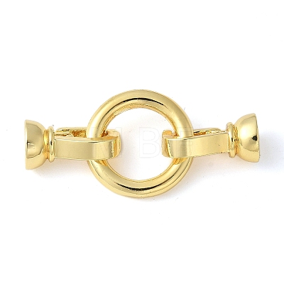 Brass Fold Over Clasps KK-M320-20G-1