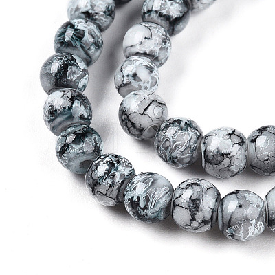 Baking Paint Glass Beads X1-DGLA-N003-6mm-A06-1