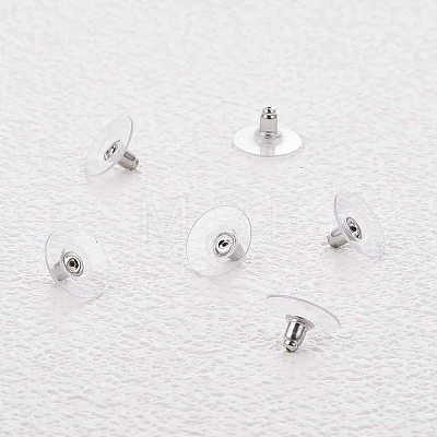 Anti-Tarnish Rhodium Plated 925 Sterling Silver Earring Ear Nuts STER-BC0001-23P-1