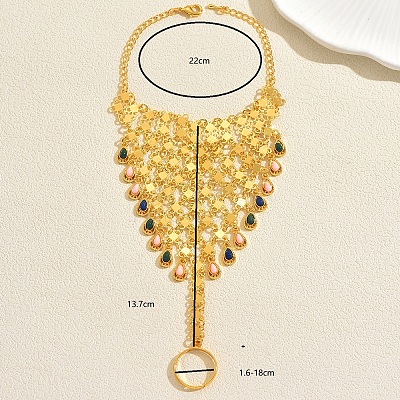 Bohemian Alloy Finger Ring Bracelets MC3391-1