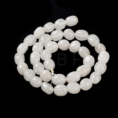 Natural White Jade Beads Strands G-E614-B01-08-1