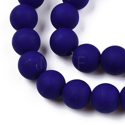 Opaque Glass Beads Strands LS-GLAA-T032-P8mm-MD03-1