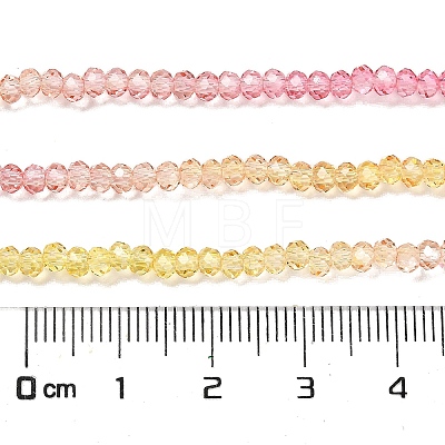 Transparent Painted Glass Beads Strands DGLA-A034-T1mm-A07-1