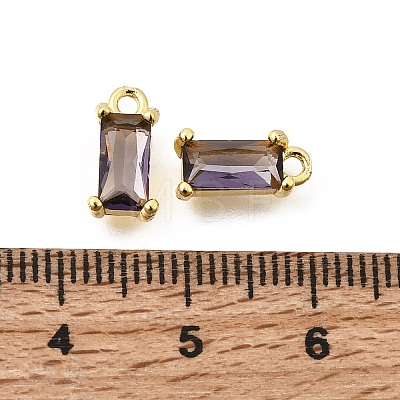 Brass Glass Pendants KK-Z156-02G-03-1