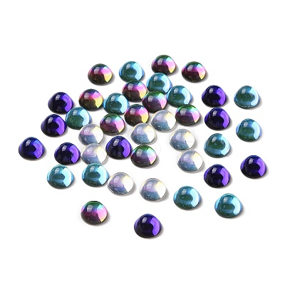 Transparent K9 Glass Cabochons GGLA-L029-03B-M01-1