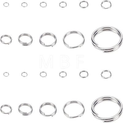 SUPERFINDINGS 201 Stainless Steel Split Ring STAS-FH0001-39-1