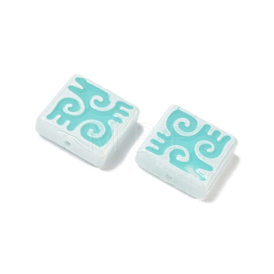 Dyed & Heated Baking Paint Glass Beads LAMP-D004-03D-1
