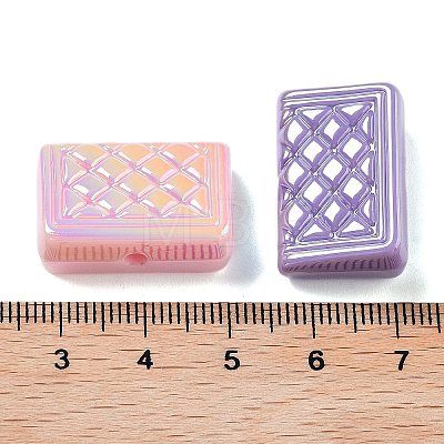 UV Plating Iridescent Acrylic Beads X-MACR-D032-11-1