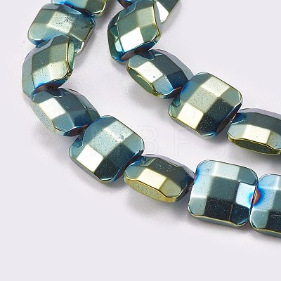 Electroplated Non-magnetic Synthetic Hematite Beads Strands G-P367-A-1