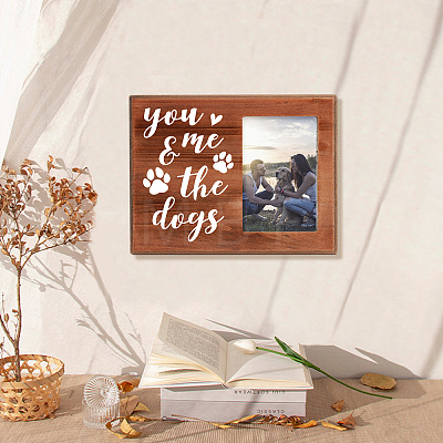 MDF Wood Photo Frames DIY-WH0231-074-1