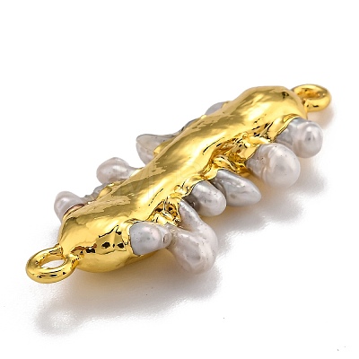 Natural Pearl Links connectors PEAR-F011-40G-1