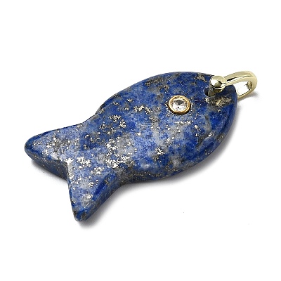 Natural Lapis Lazuli Pendants X-KK-D021-05G-G-1