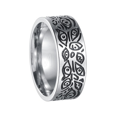 Retro Viking 201 Stainless Steel Finger Rings for Men FS-WGFAFFE-07-1