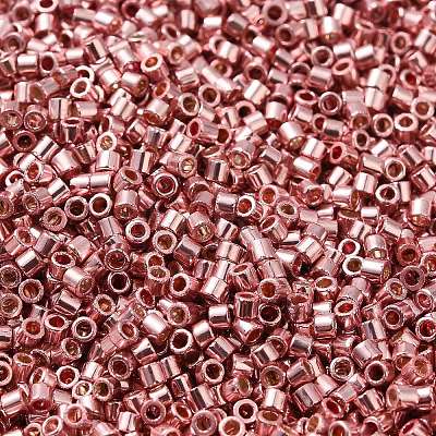 Electroplate Glass Seed Beads SEED-S042-01B-14-1