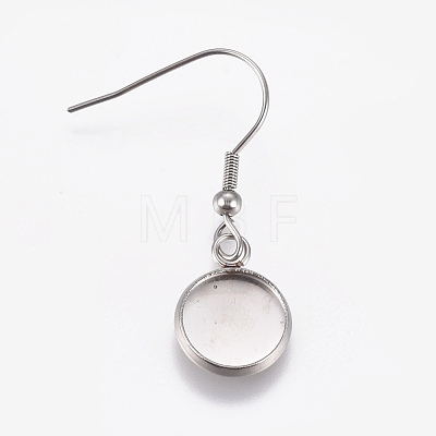Stainless Steel Dangle Earrings LS-EJEW-WH0001-A04-1