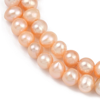 Natural Cultured Freshwater Pearl Beads Strands PEAR-I007-07Y-01B-1