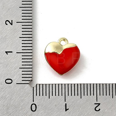 Alloy Enamel Charms PALLOY-R157-03G-01-1