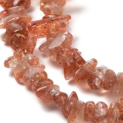 Natural Strawberry Quartz Beads Strands G-G0003-B02-A-1