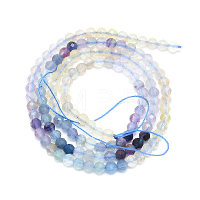 Natural Fluorite Beads Strands G-P457-A02-19-1