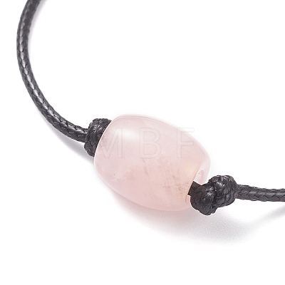 Natural Gemstone Beaded Cord Bracelet BJEW-JB07682-1