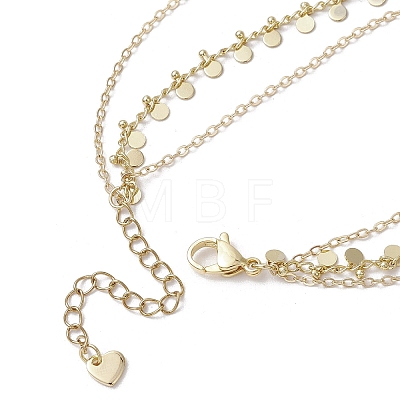 Brass Cable Chains Ring Bracelets for Women BJEW-JB11582-1